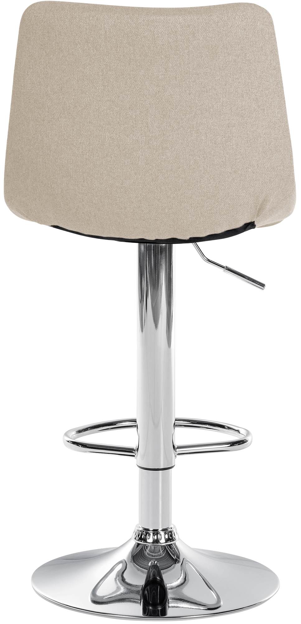 Barkruk Jerry Stof creme,chroom creme