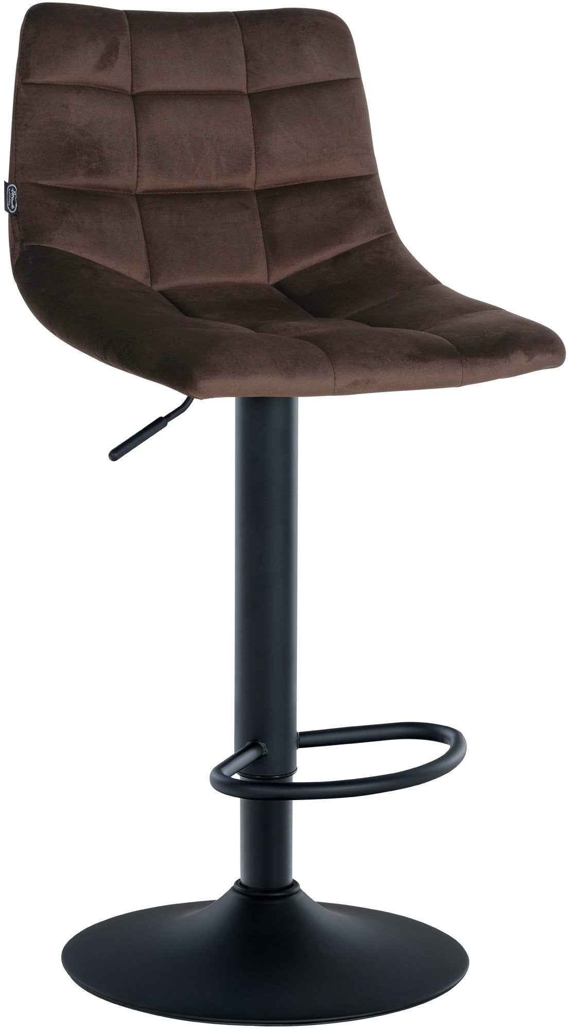 Barkruk Jerry Fluweel bruin,zwart braun
