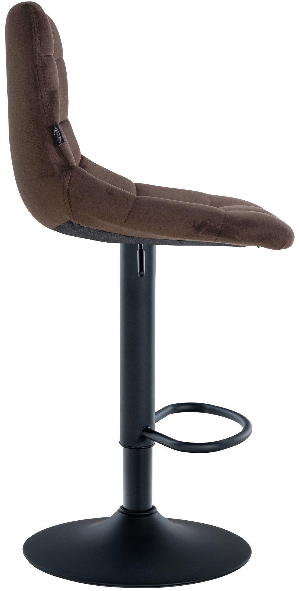 Barkruk Jerry Fluweel bruin,zwart braun