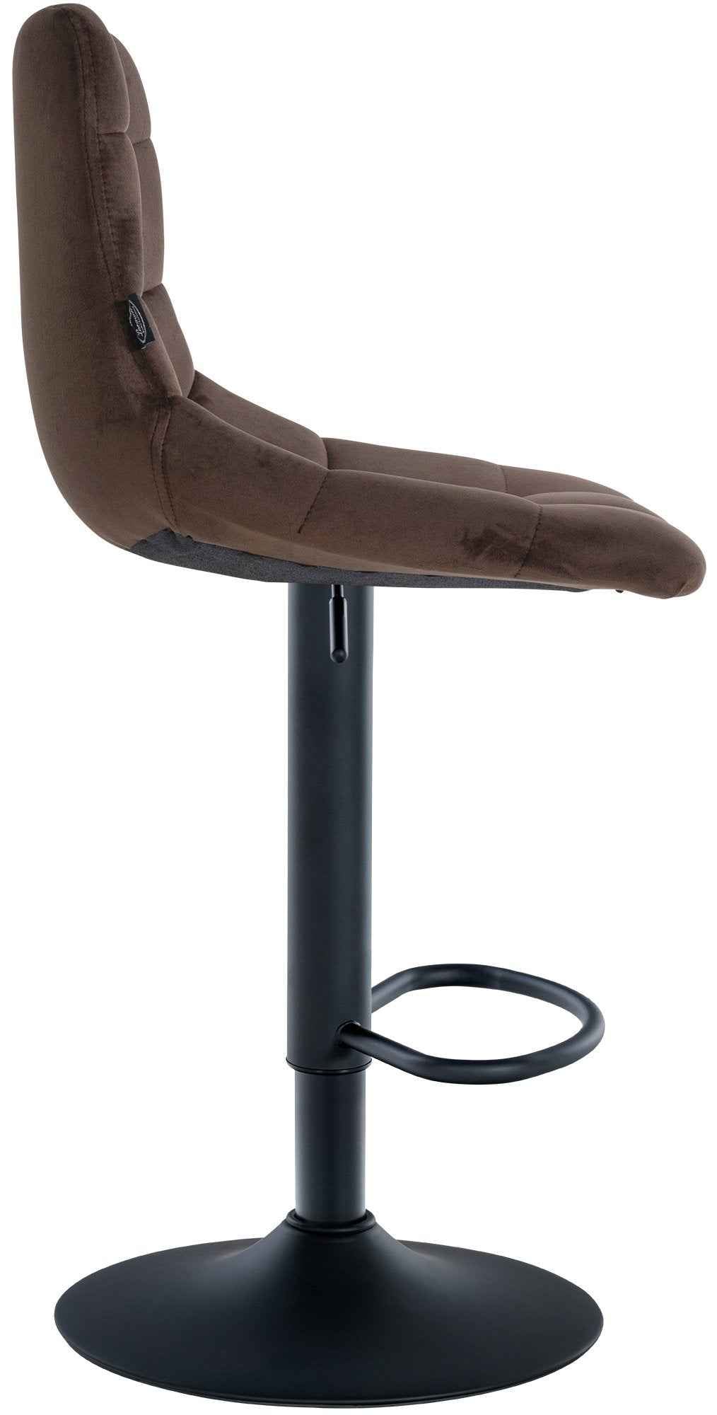 Barkruk Jerry Fluweel bruin,zwart braun