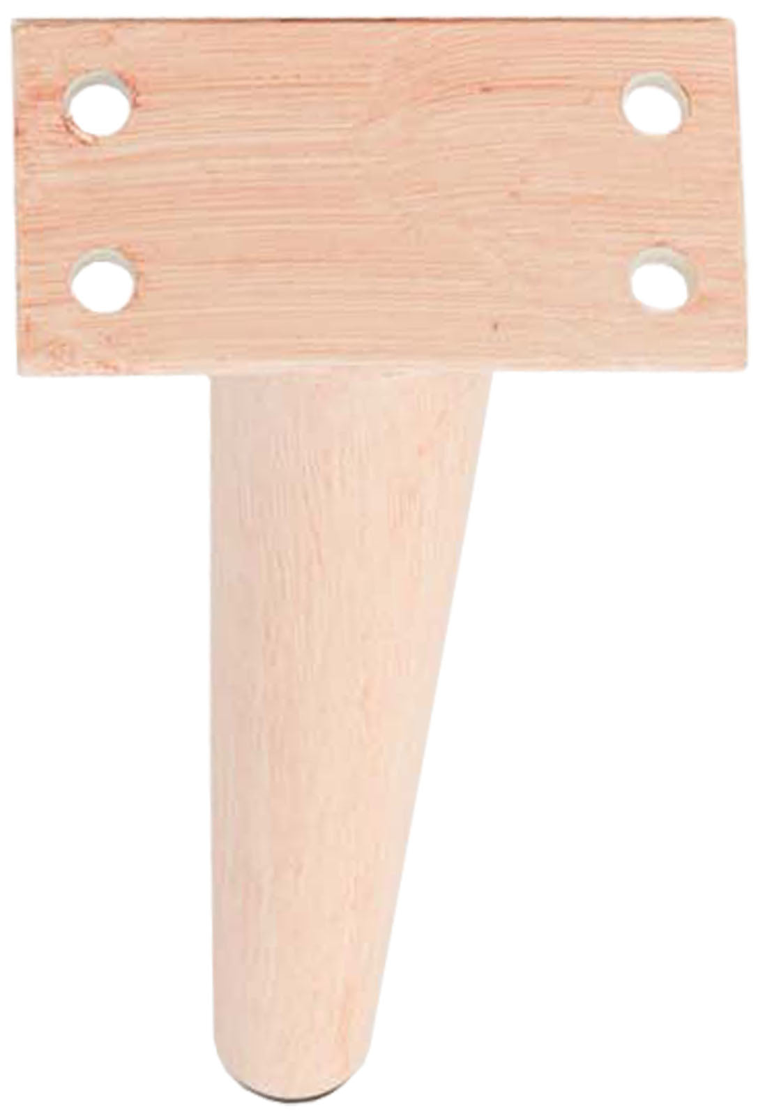 Set van 4 meubelpoten licht bruin,21 cm hellbraun