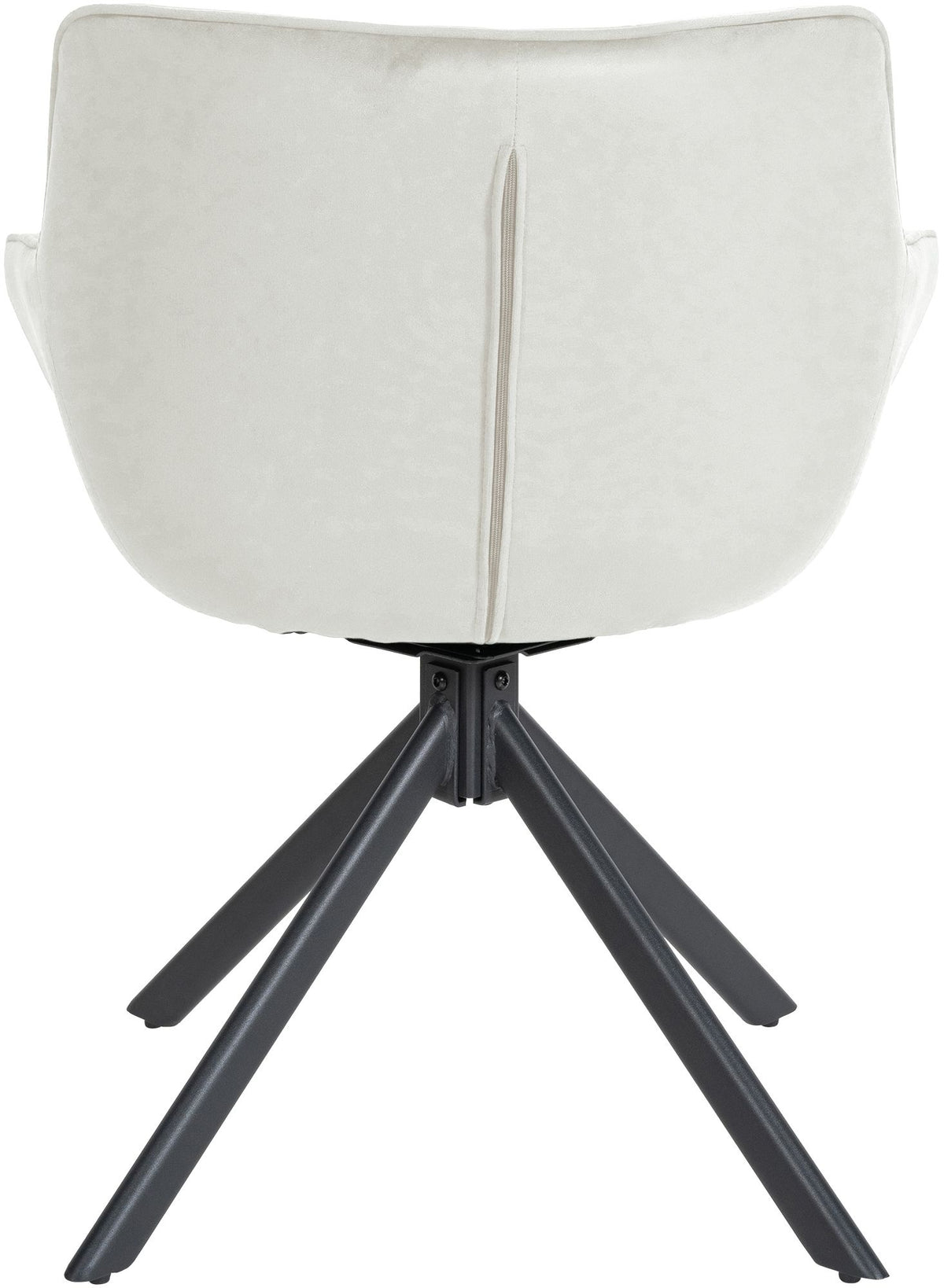 Eetkamerstoel Westport Fluweel creme creme