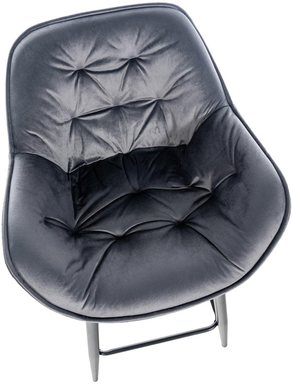 Barkruk Gibson 76 Fluweel donkergrijs dunkelgrau