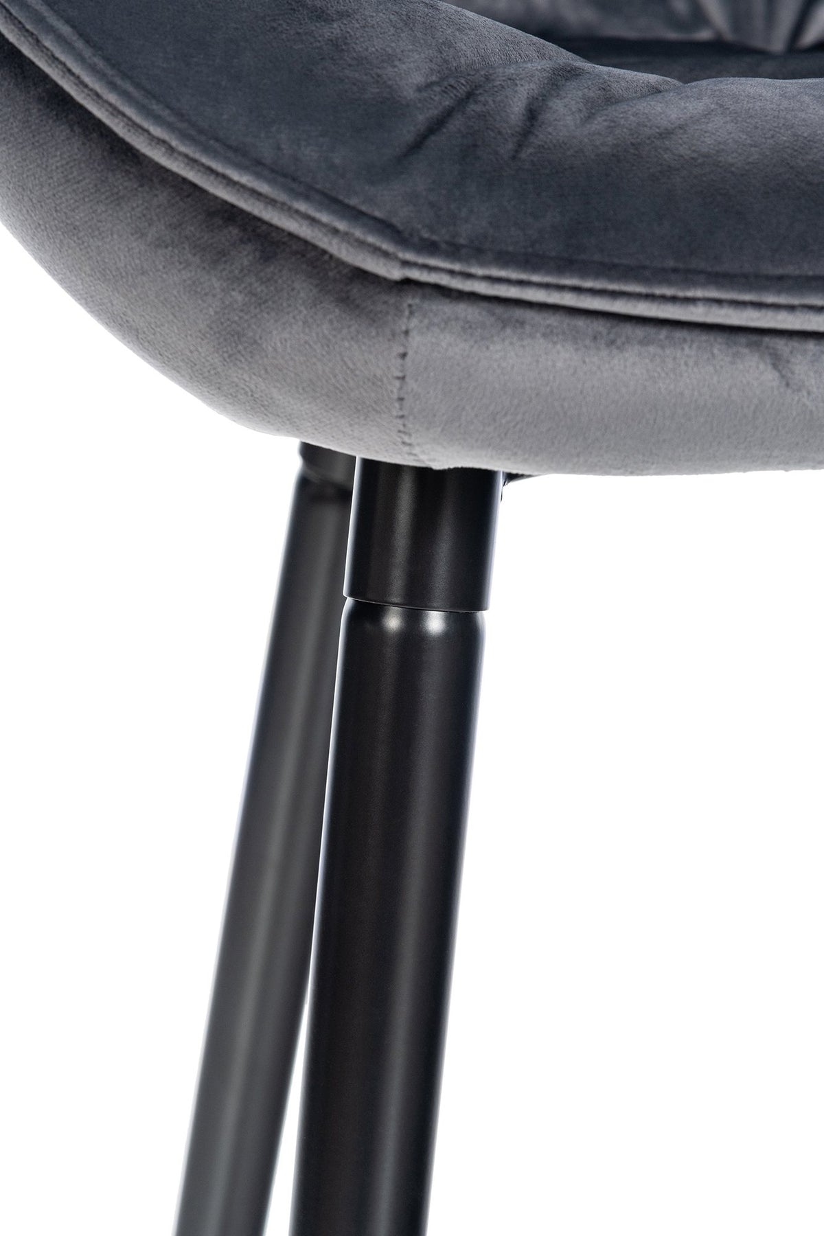 Barkruk Gibson 76 Fluweel donkergrijs dunkelgrau