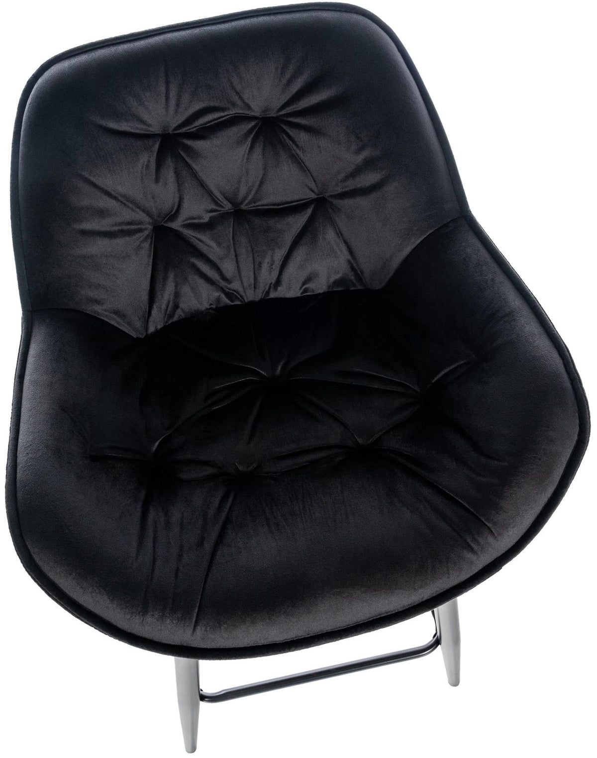 Barkruk Gibson 76 Fluweel zwart schwarz