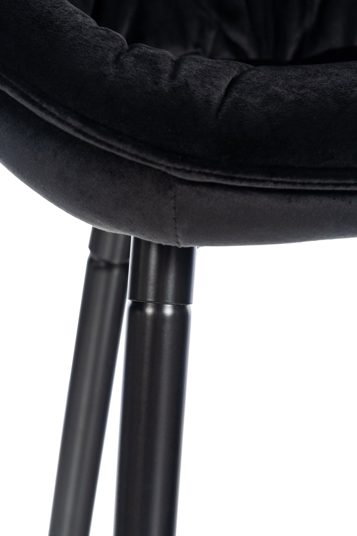 Barkruk Gibson 76 Fluweel zwart schwarz