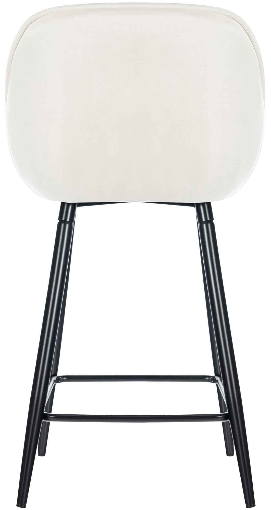 Barkruk Gibson 76 Fluweel creme creme