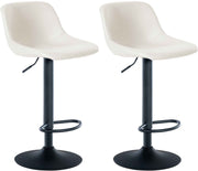 Set van 2 barkrukken Loft creme,Kunstleer creme