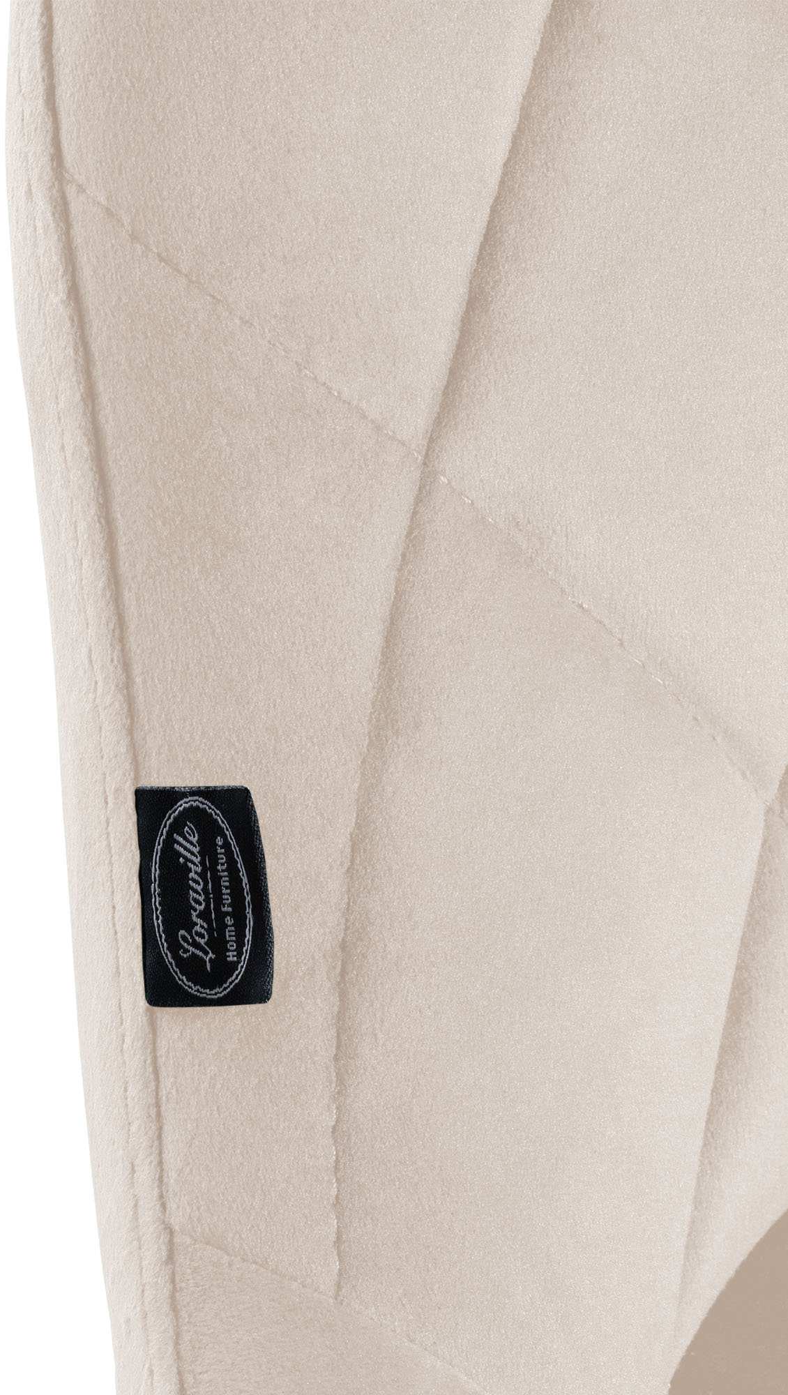 Barkruk Lazio fluweel creme,wit creme