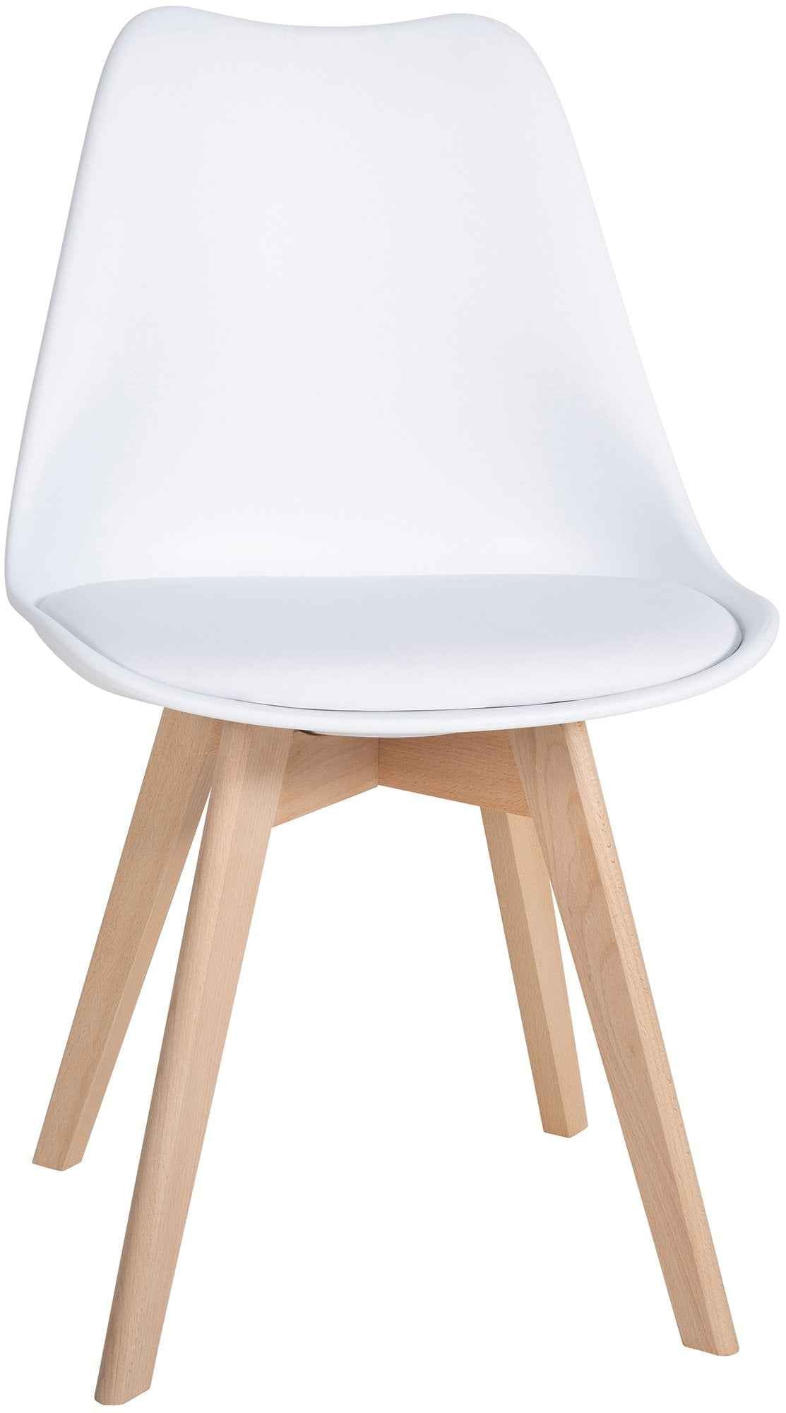 Set van 6 eetkamerstoelen Ramsey wit weiß