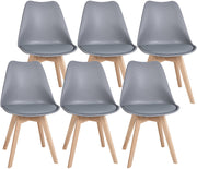 Set van 6 eetkamerstoelen Ramsey grijs grau