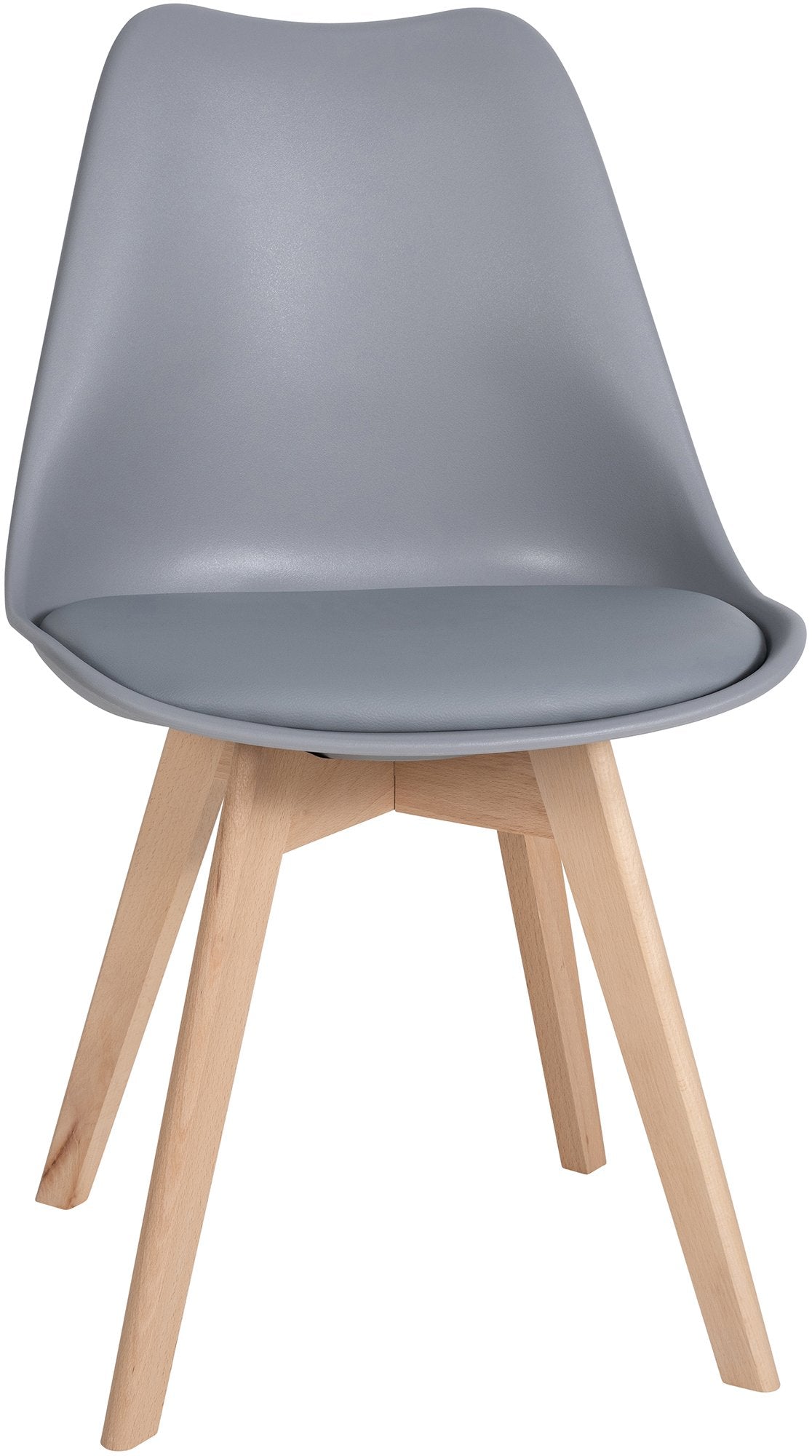 Set van 6 eetkamerstoelen Ramsey grijs grau