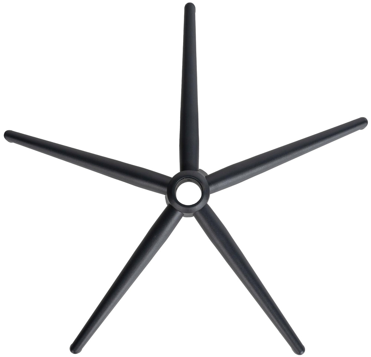 Voet vierkant zwart zwart,65 cm schwarz