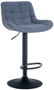 Barkruk Tover blauw,Stof blau