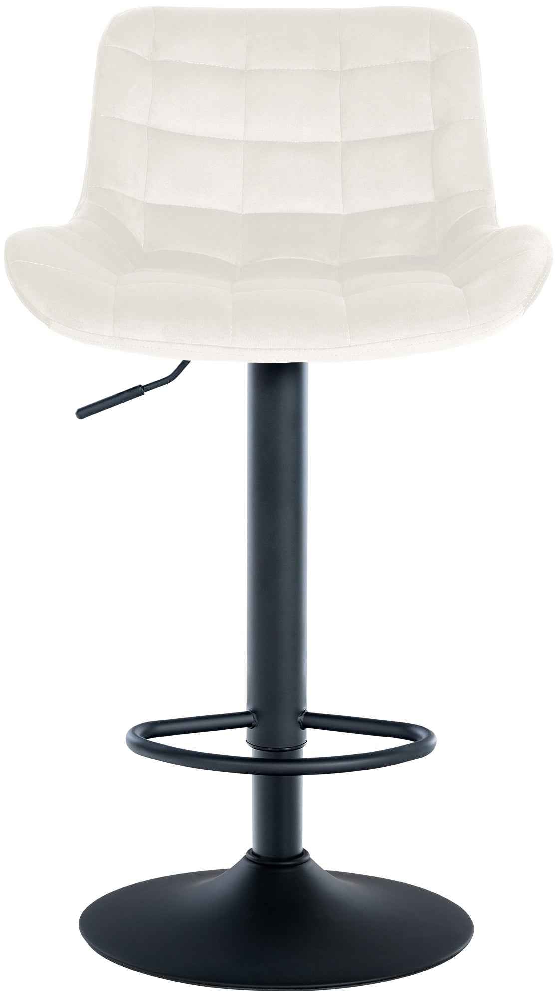 Set van 2 barkrukken Tover creme,Fluweel creme