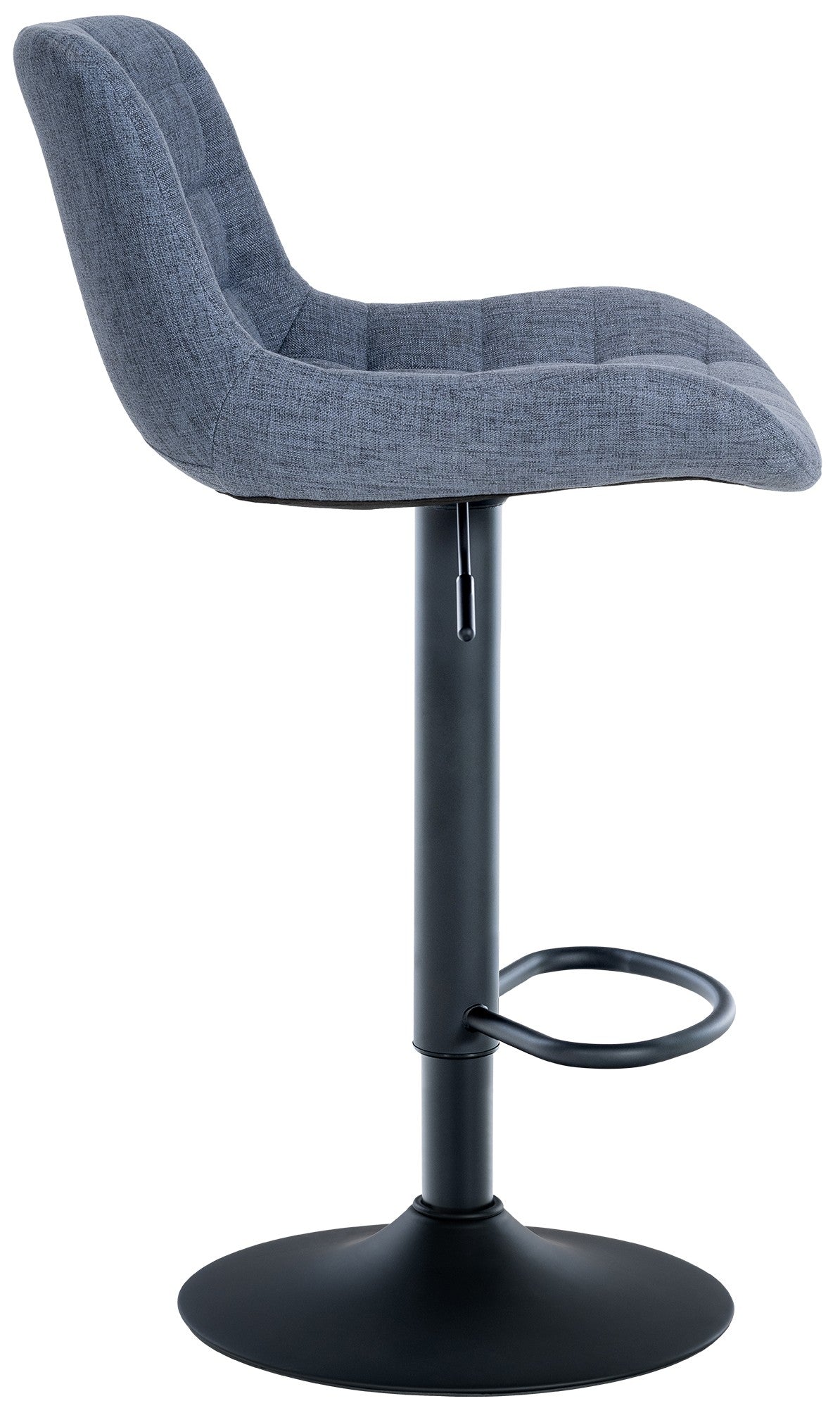 Set van 2 barkrukken Tover blauw,Stof blau