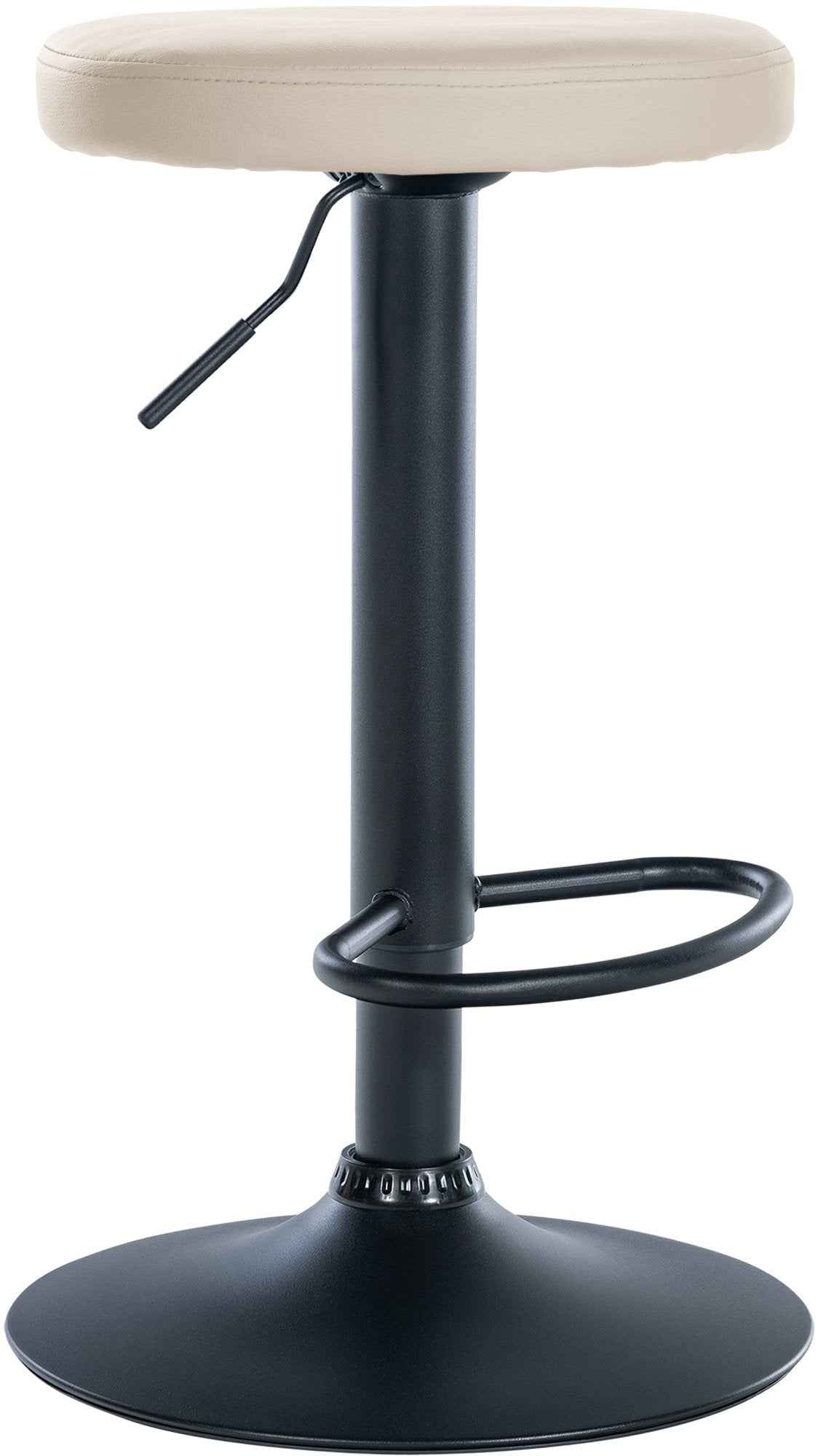 Barkruk Ponte kunstleer creme,zwart creme