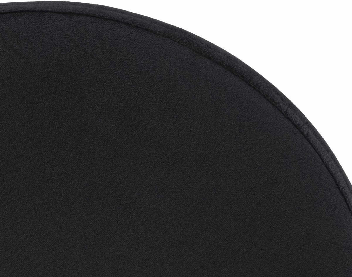 Barkruk Ponte Fluweel zwart,chroom schwarz