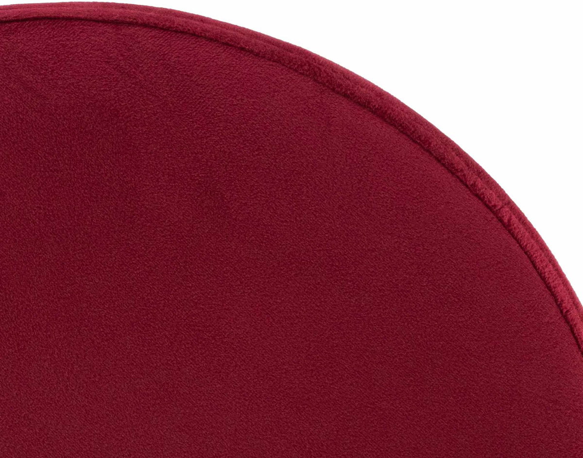 Barkruk Ponte Fluweel rood,zwart rot