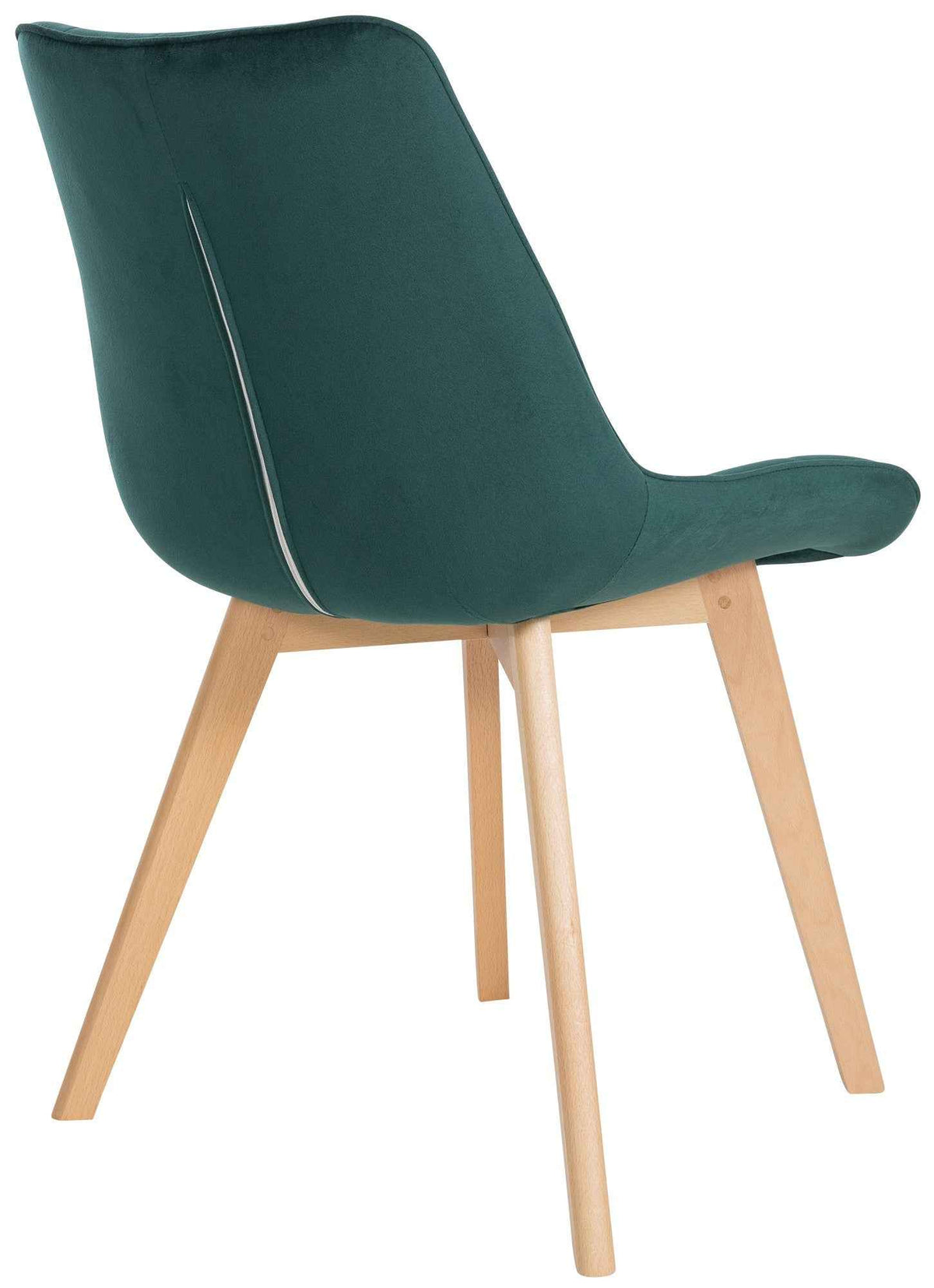 Set van 2 eetkamerstoelen Brook fluweel groen grün