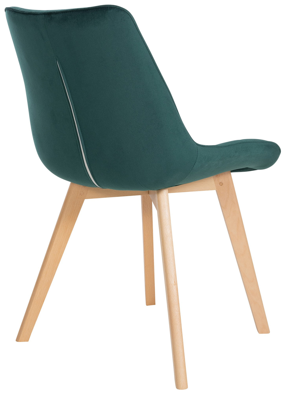 Set van 2 eetkamerstoelen Brook fluweel groen grün