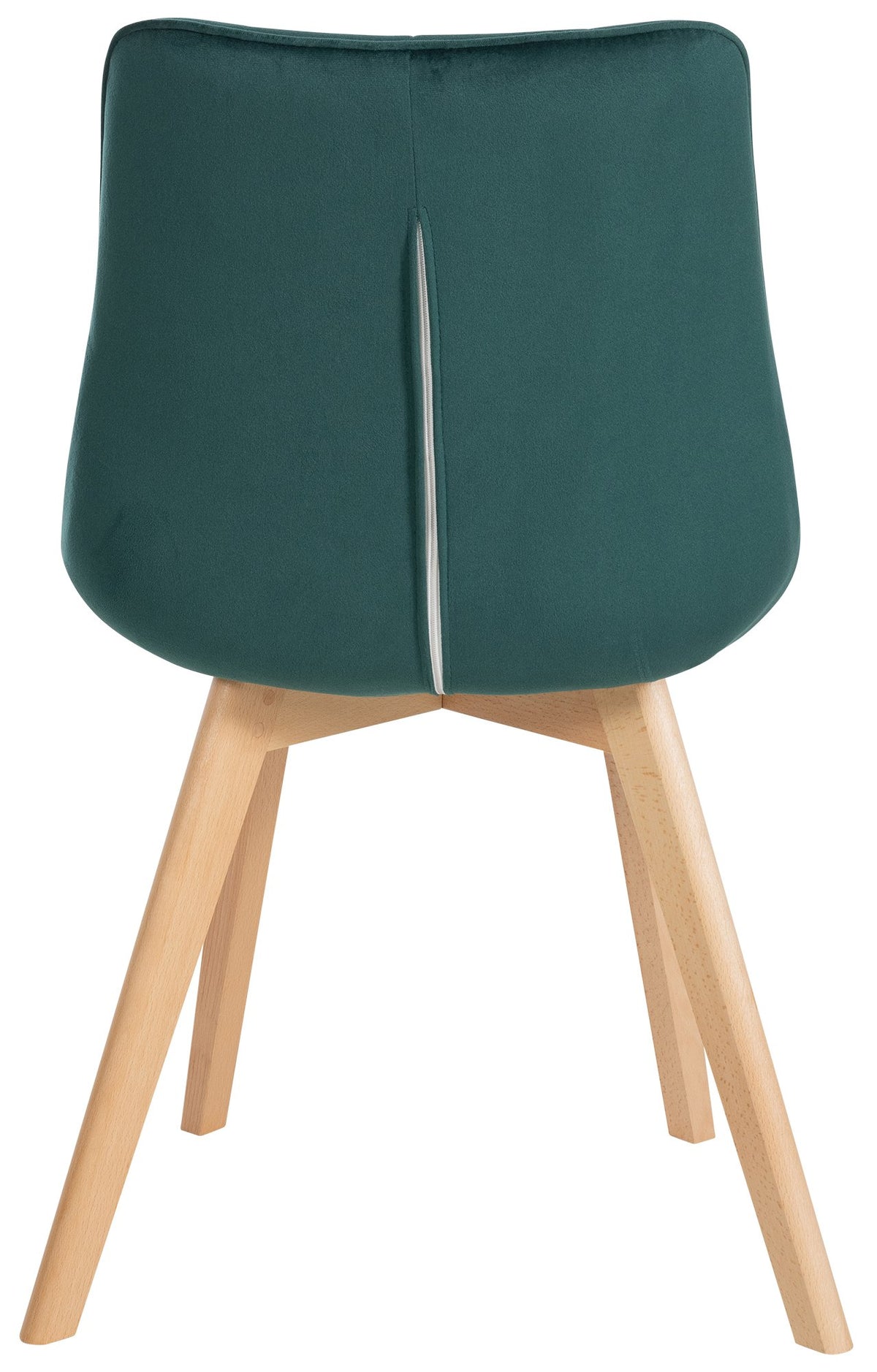 Set van 2 eetkamerstoelen Brook fluweel groen grün
