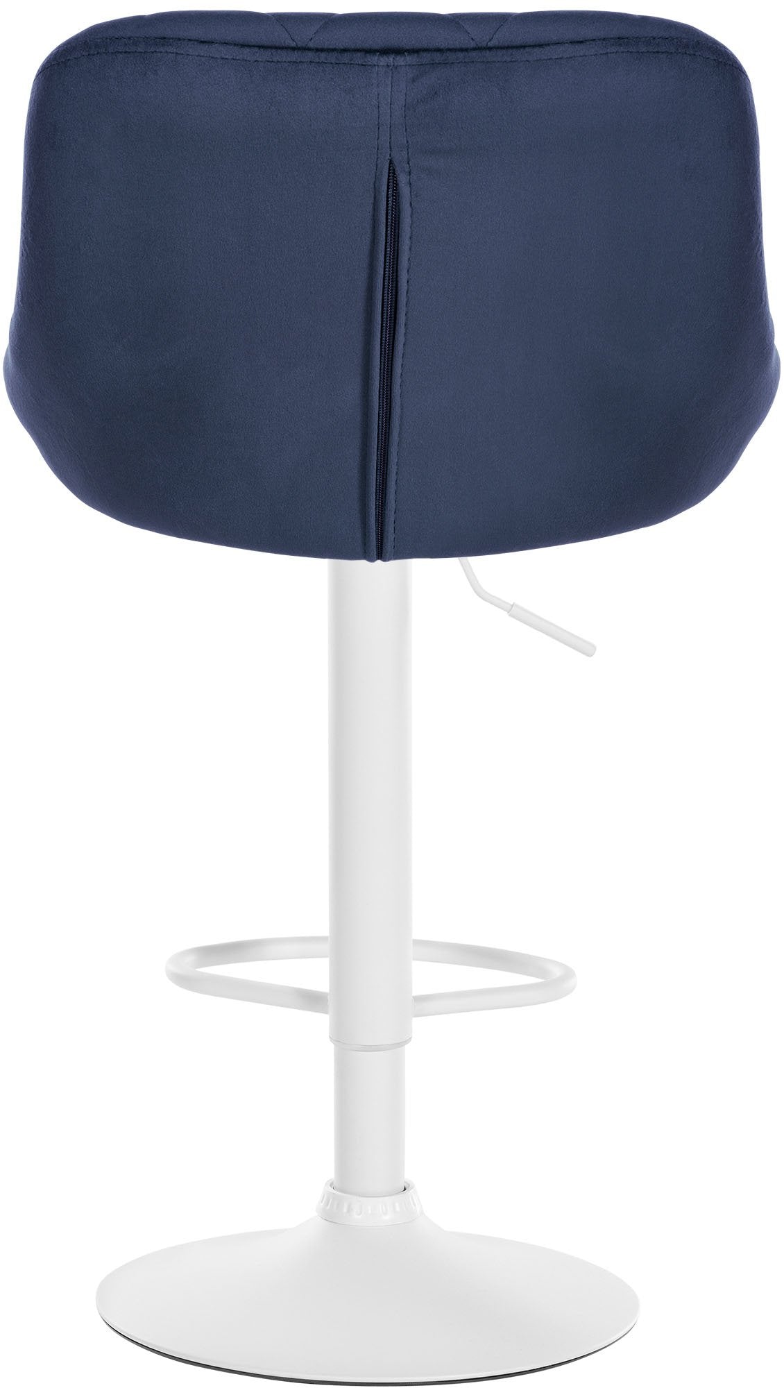 Set van 2 Barkrukken Lazio Fluweel blauw,wit blau