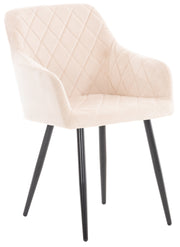 Eetkamerstoel Shila Fluweel,beige beige
