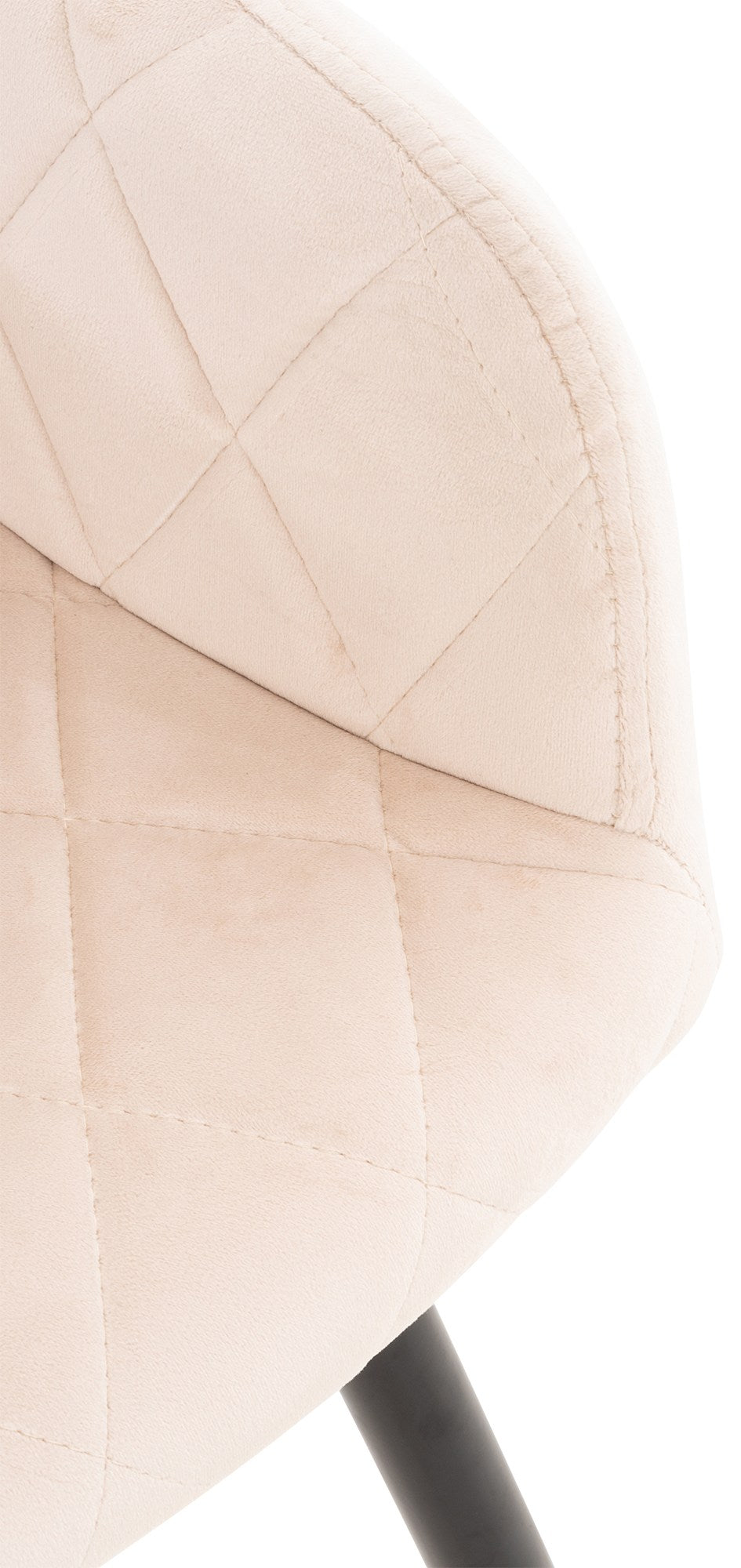 Eetkamerstoel Shila Fluweel,beige beige