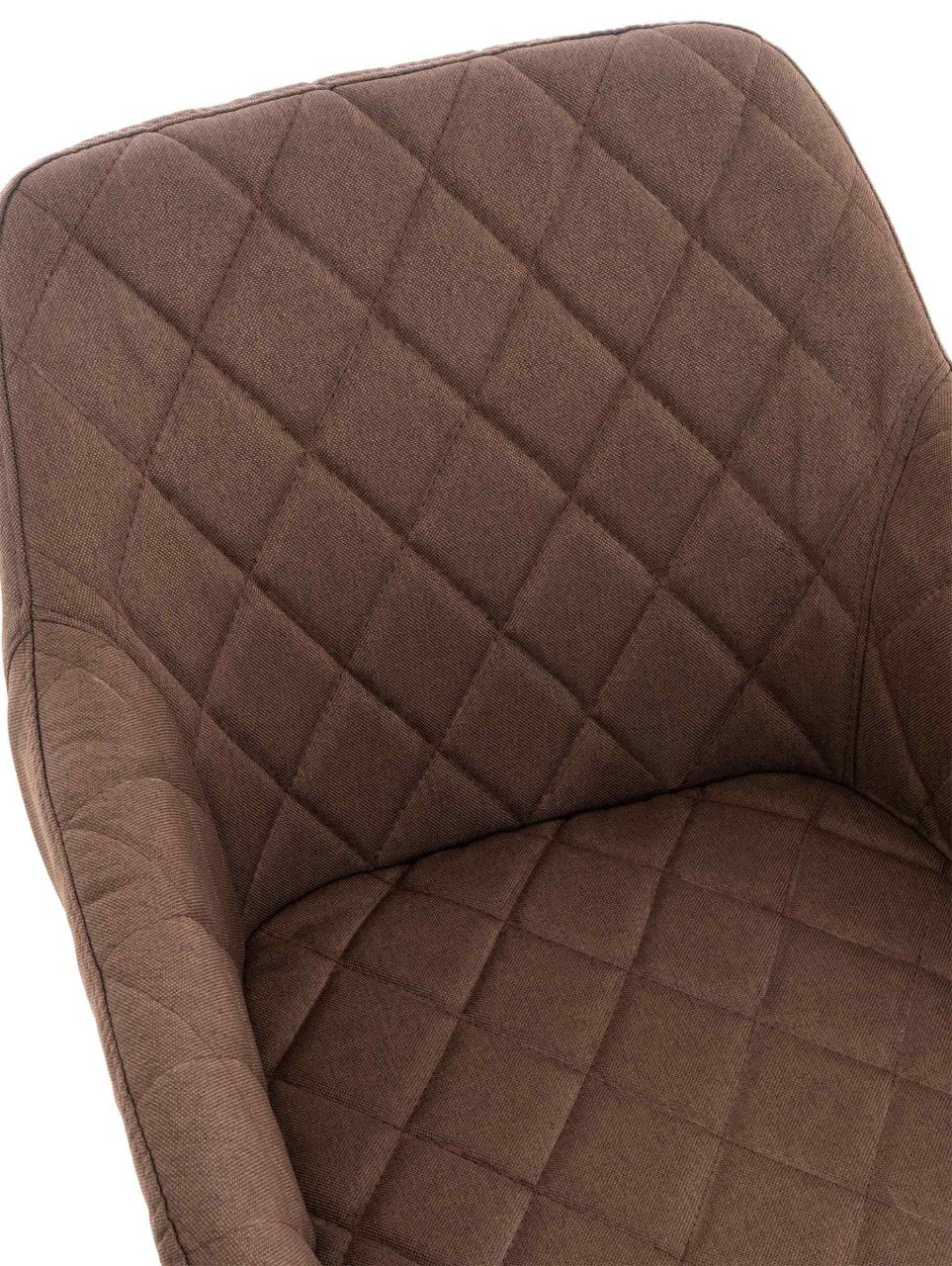Set van 2 eetkamerstoelen Shila bruin,Stof braun
