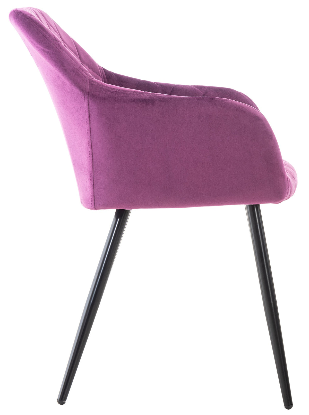 Set van 2 eetkamerstoelen Shila purper,Fluweel lila