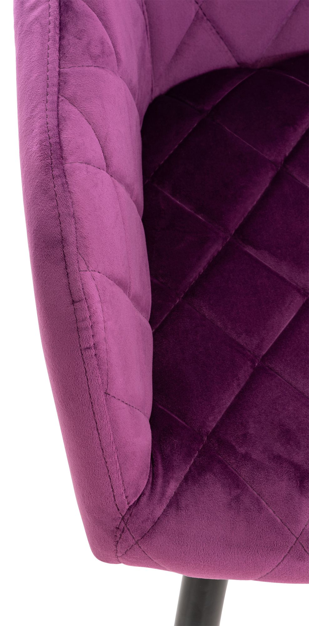 Set van 2 eetkamerstoelen Shila purper,Fluweel lila