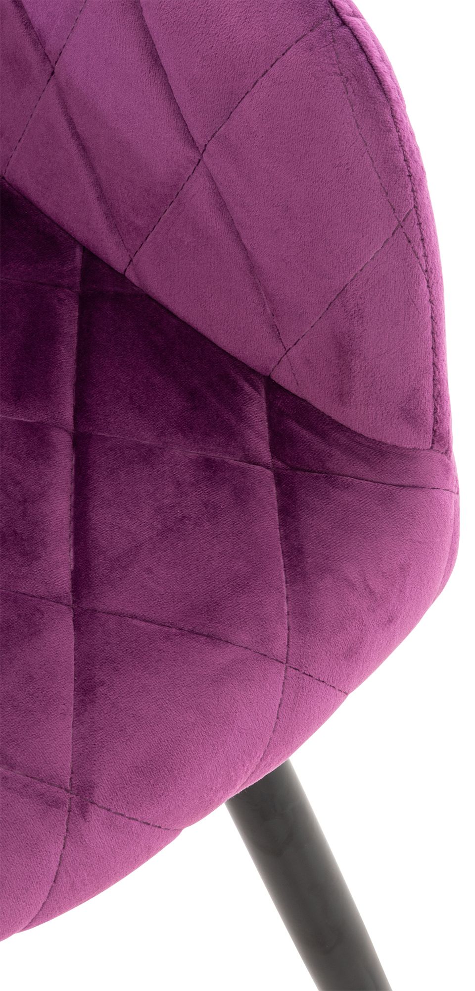 Set van 2 eetkamerstoelen Shila purper,Fluweel lila