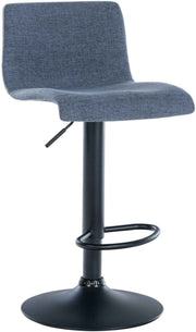Barkruk Branford blauw,Stof blau