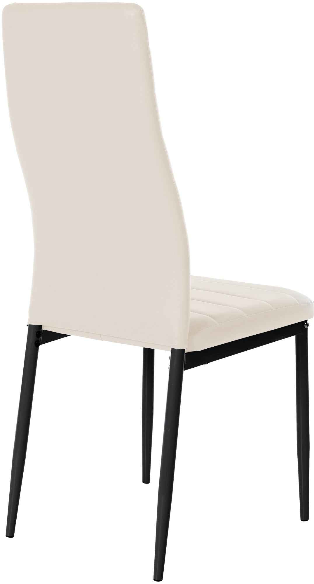 Set van 4 eetkamerstoelen Mayfair creme,Kunstleer creme