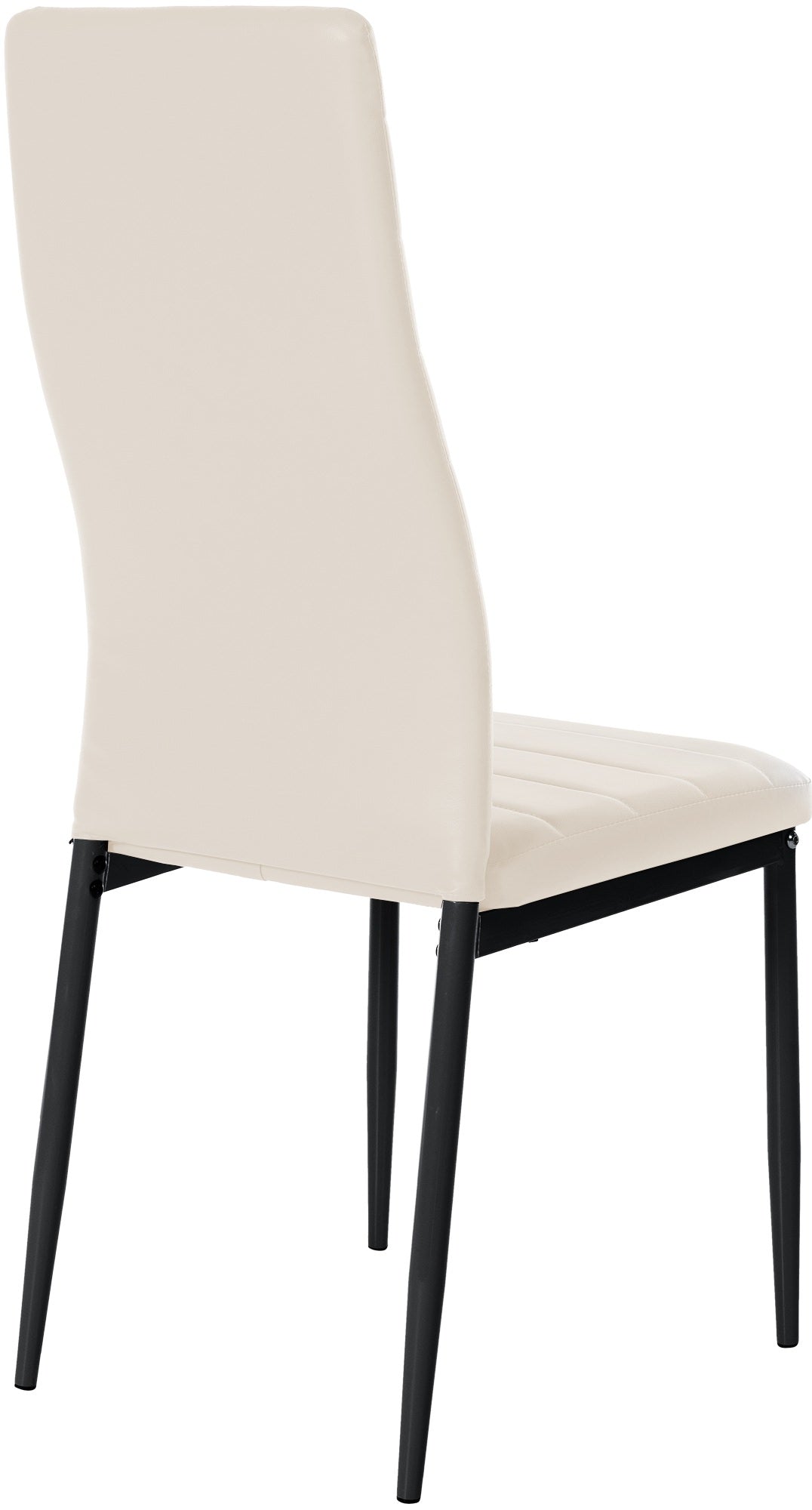 Set van 4 eetkamerstoelen Mayfair creme,Kunstleer creme