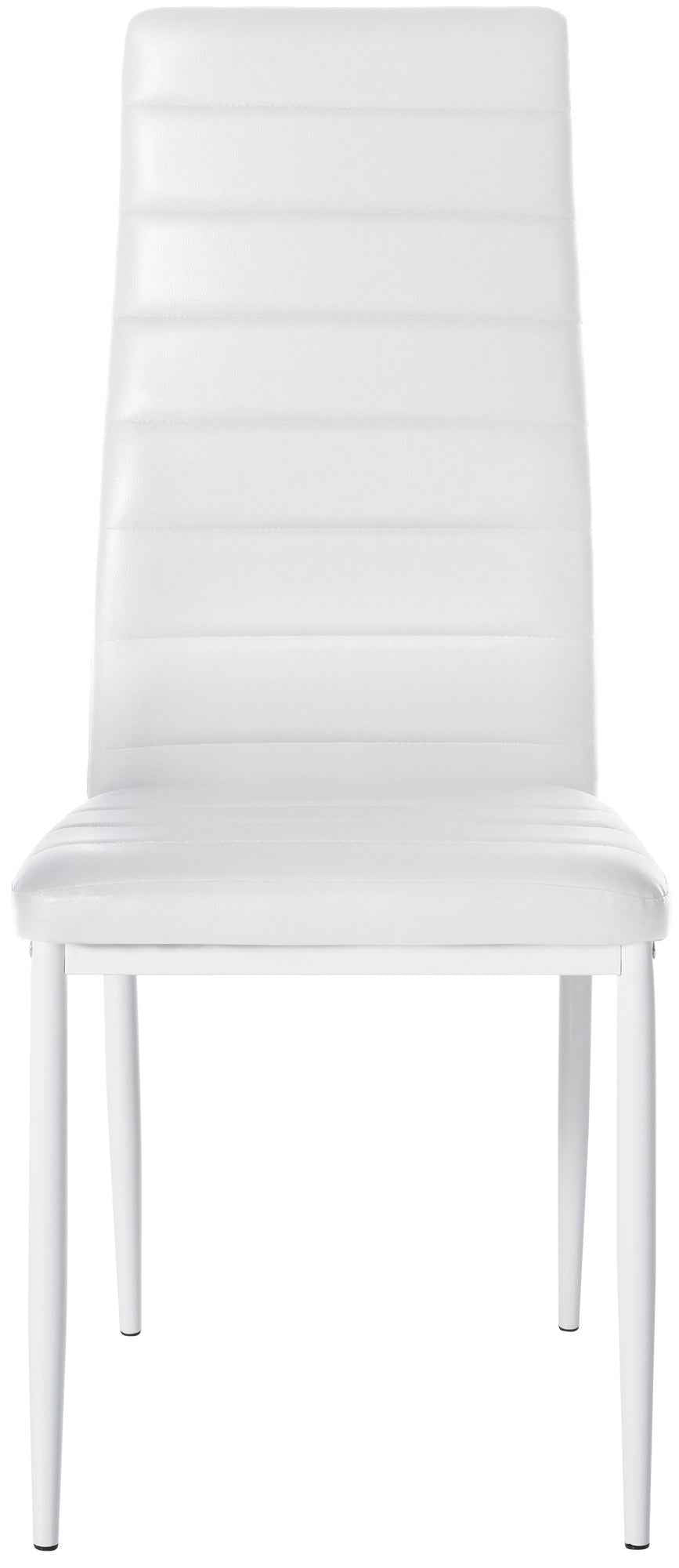 Set van 4 eetkamerstoelen Mayfair wit,Kunstleer weiß