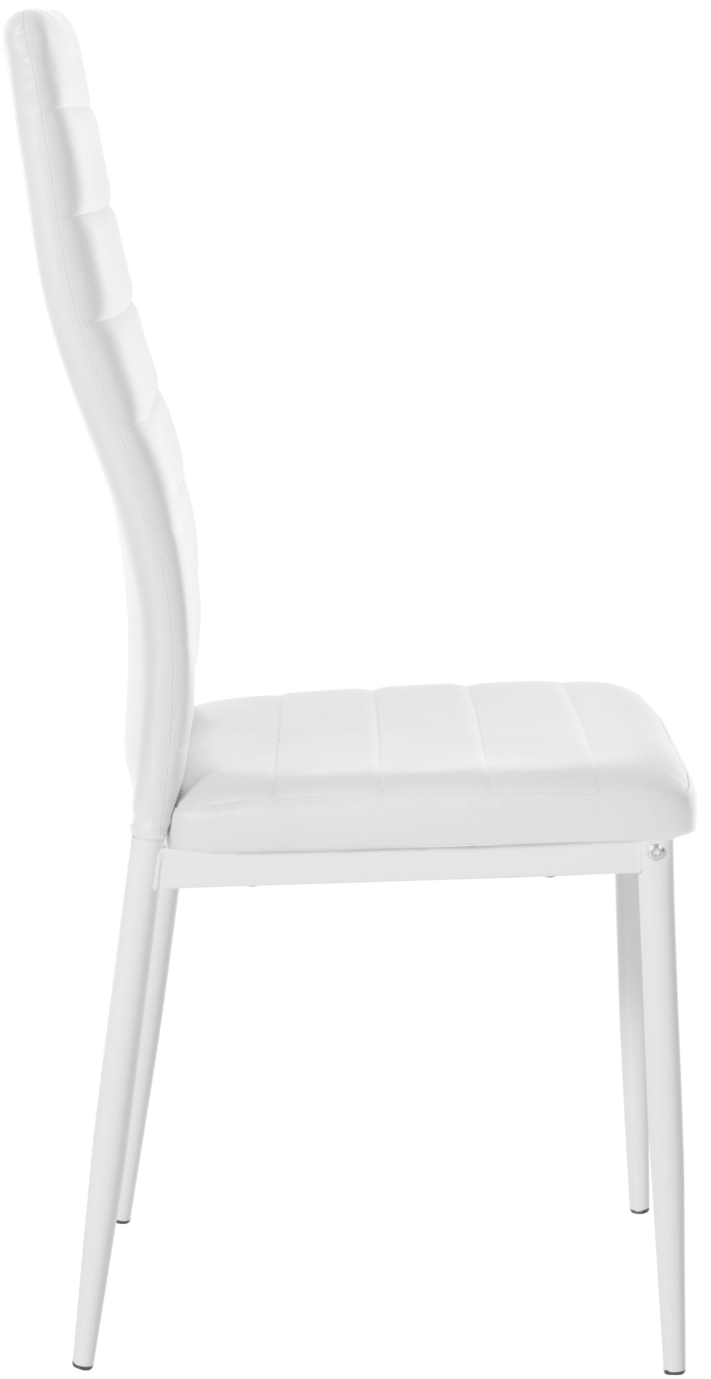 Set van 4 eetkamerstoelen Mayfair wit,Kunstleer weiß