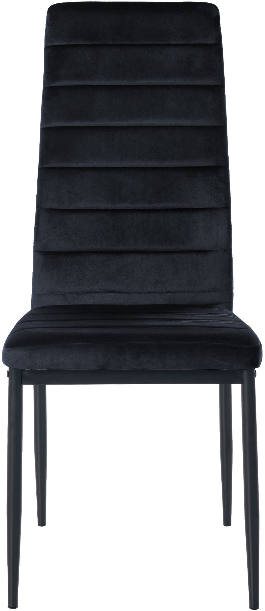 Set van 4 eetkamerstoelen Mayfair zwart,Fluweel schwarz