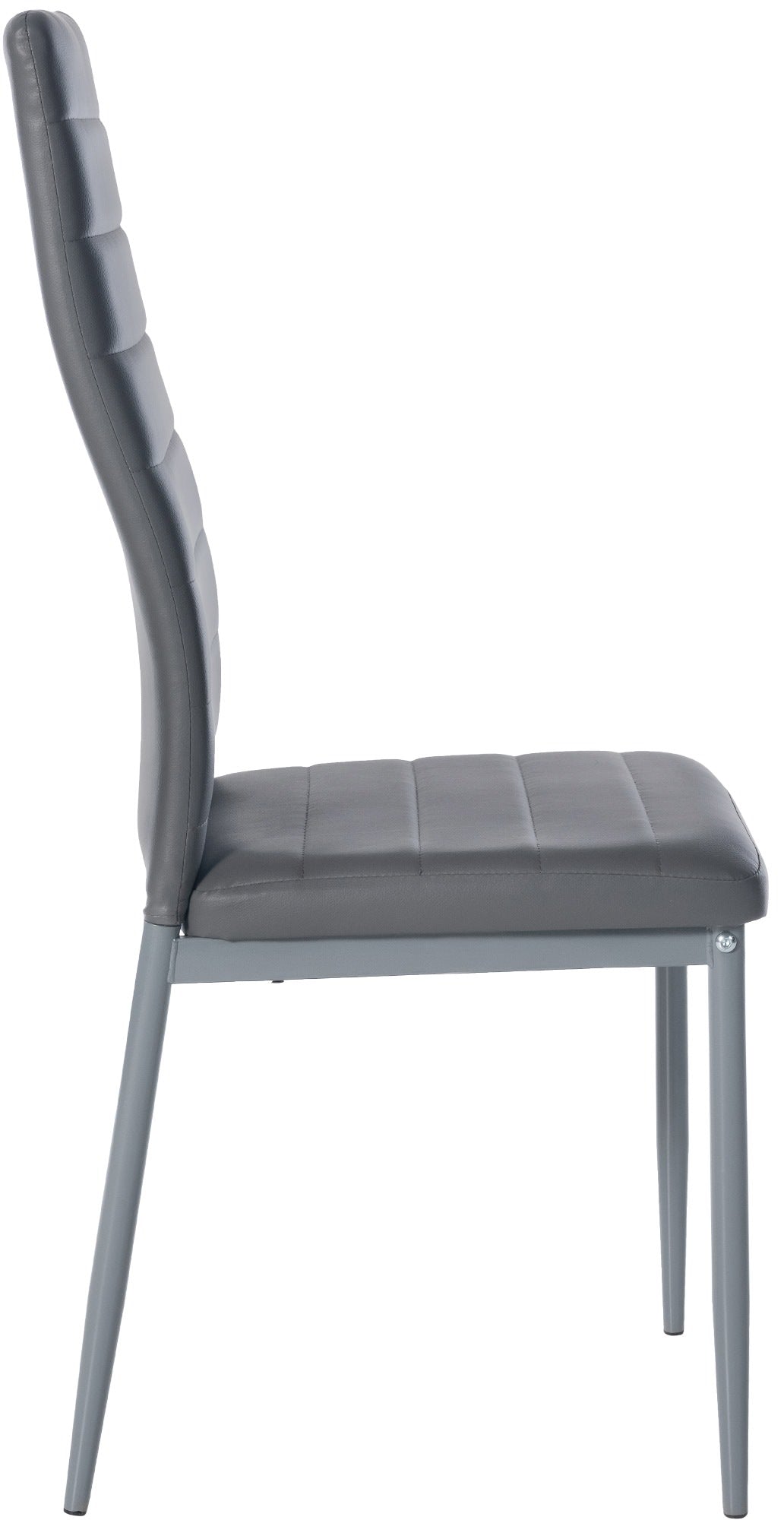 Set van 6 eetkamerstoelen Mayfair grijs,Kunstleer grau