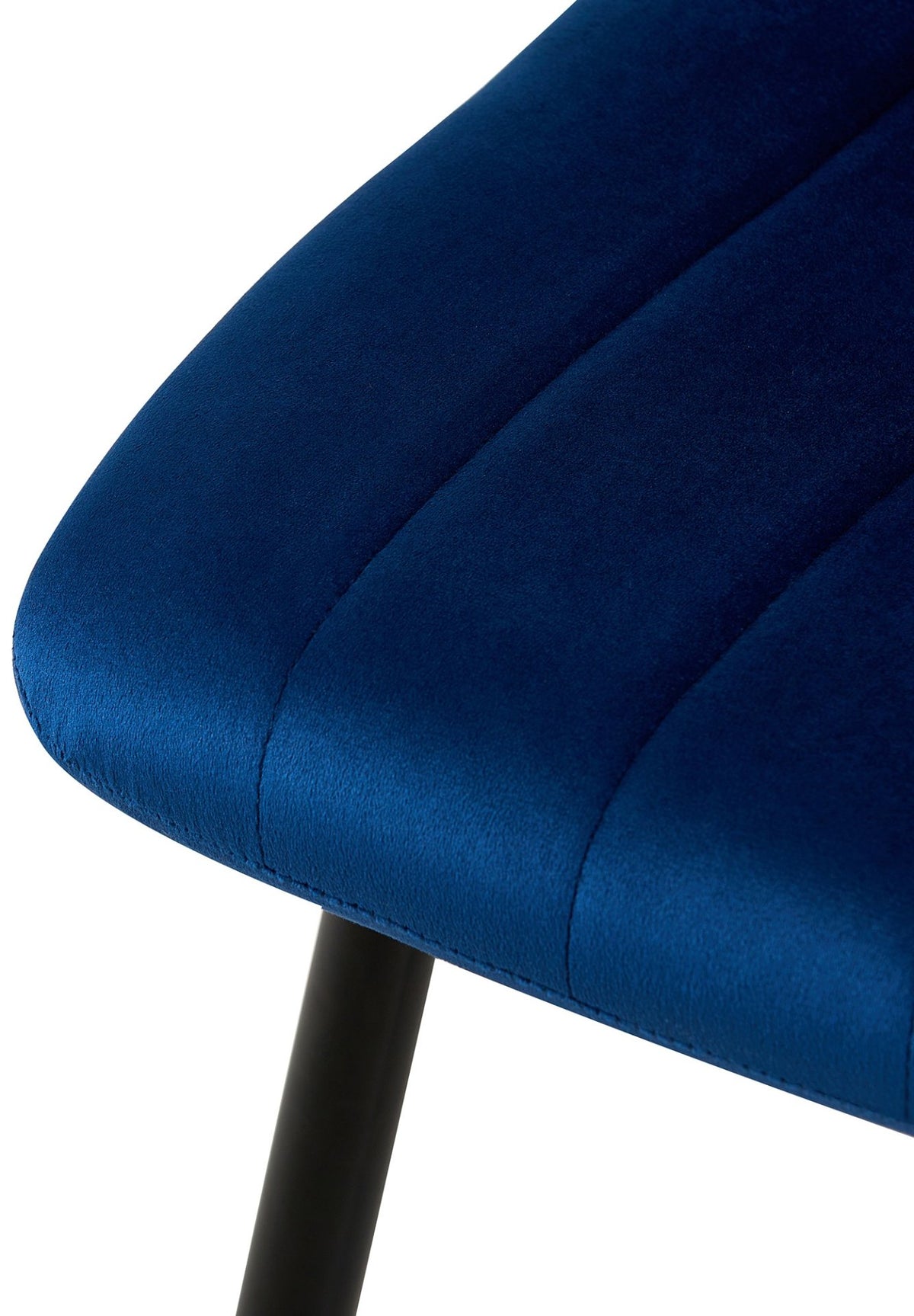 Eetkamerstoel Dijon Fluweel,blauw blau