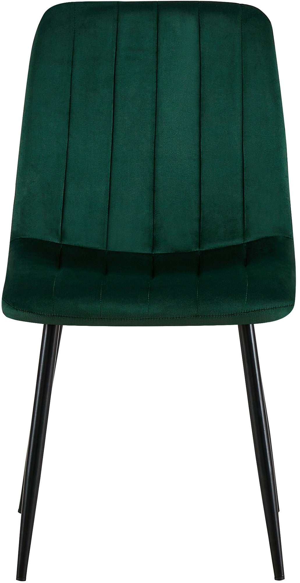 Set van 4 Dijon Eetkamerstoelen groen,Fluweel grün
