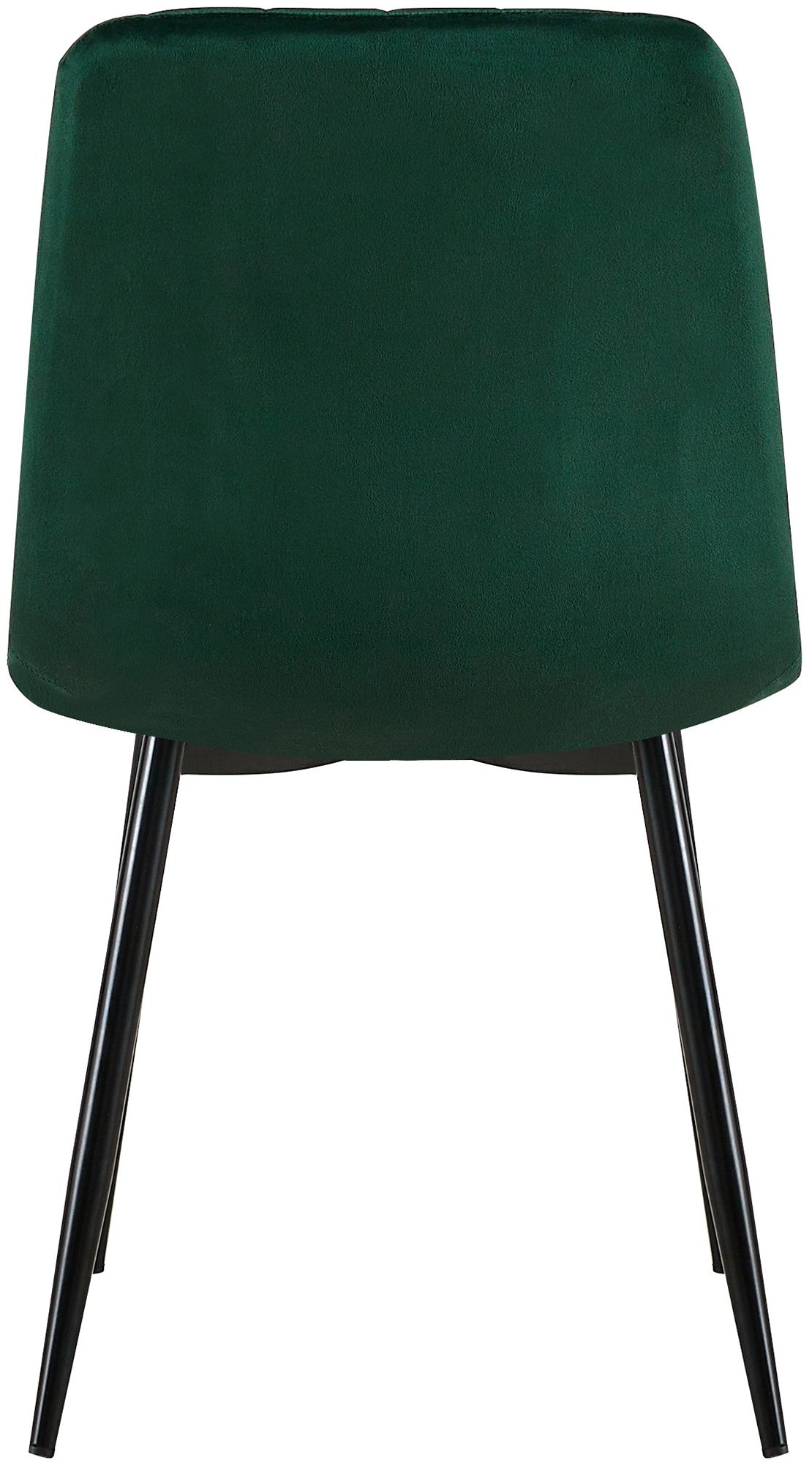 Set van 4 Dijon Eetkamerstoelen groen,Fluweel grün
