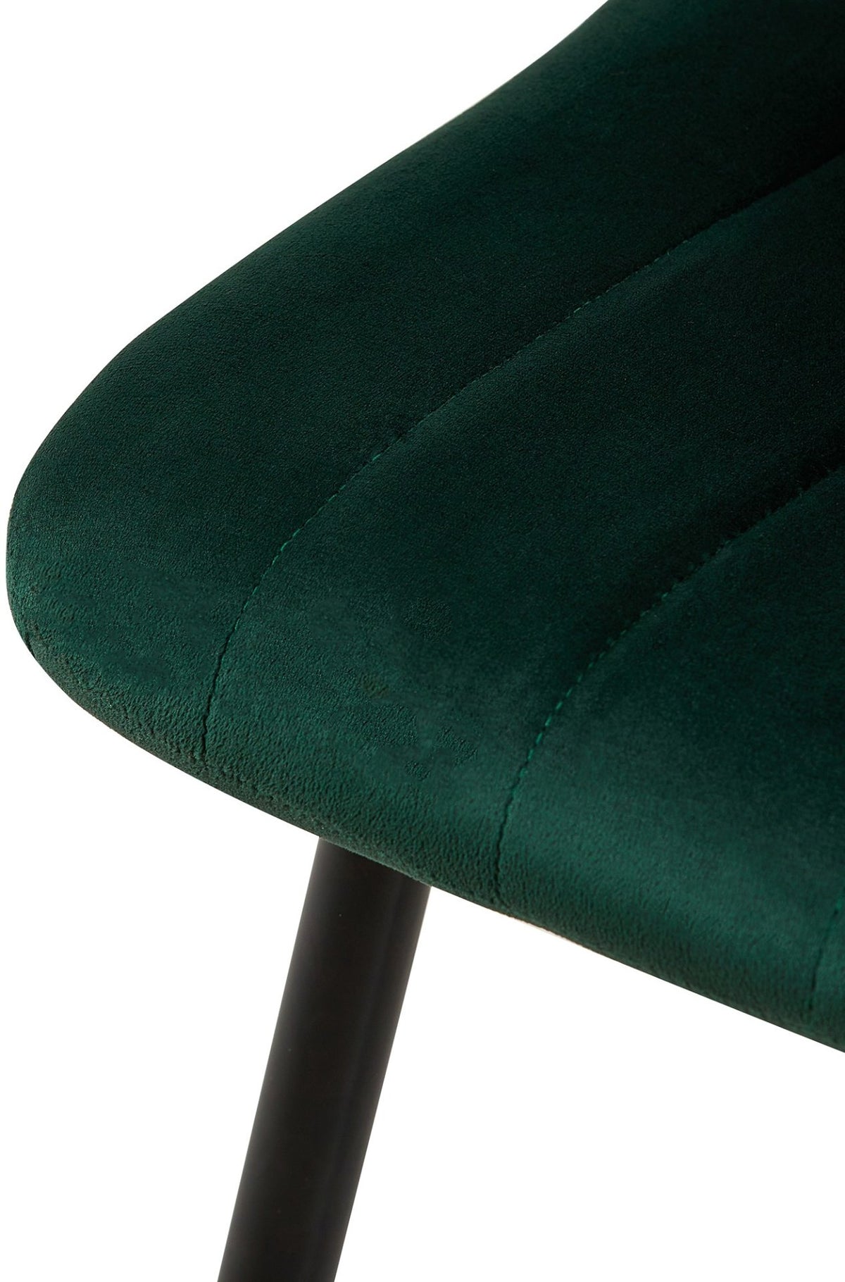 Set van 4 Dijon Eetkamerstoelen groen,Fluweel grün