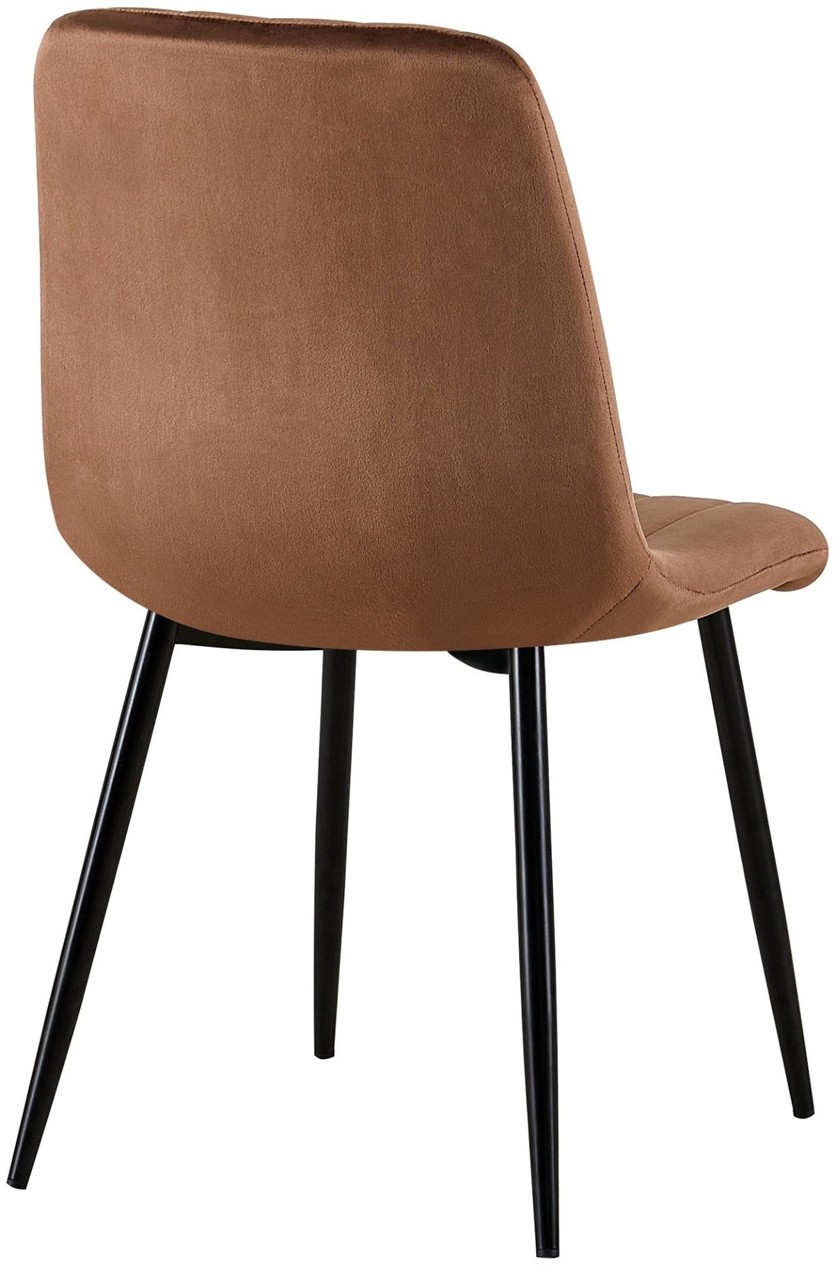 Set van 4 Dijon Eetkamerstoelen bruin,Fluweel braun
