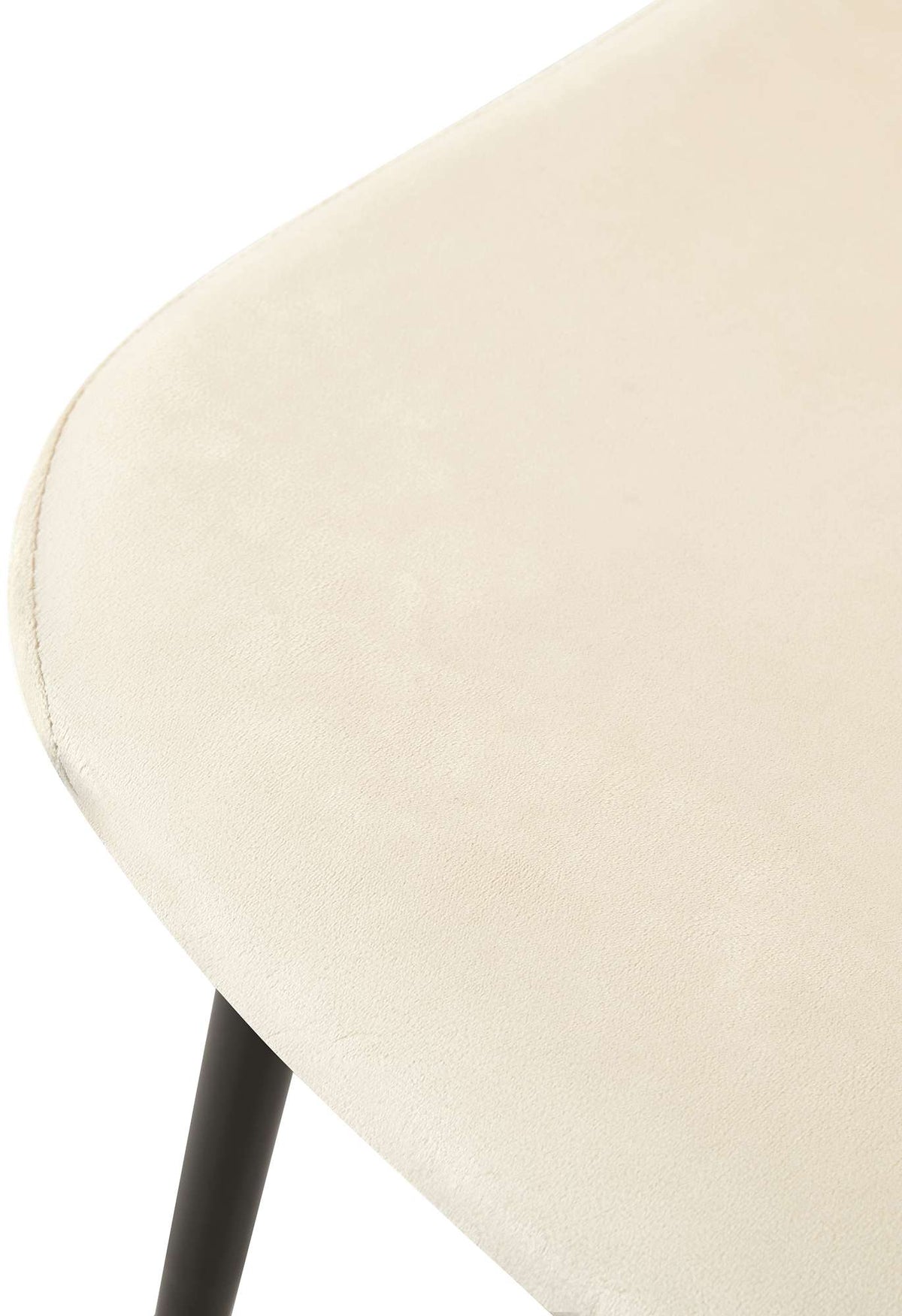 Eetkamerstoel Giverny Fluweel,creme creme