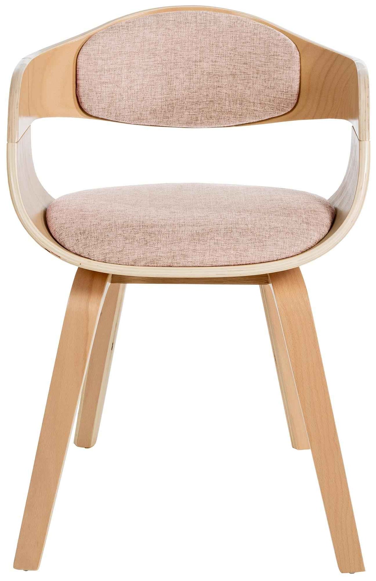 Bezoekersstoel Kingston Stof natura/creme natura/creme