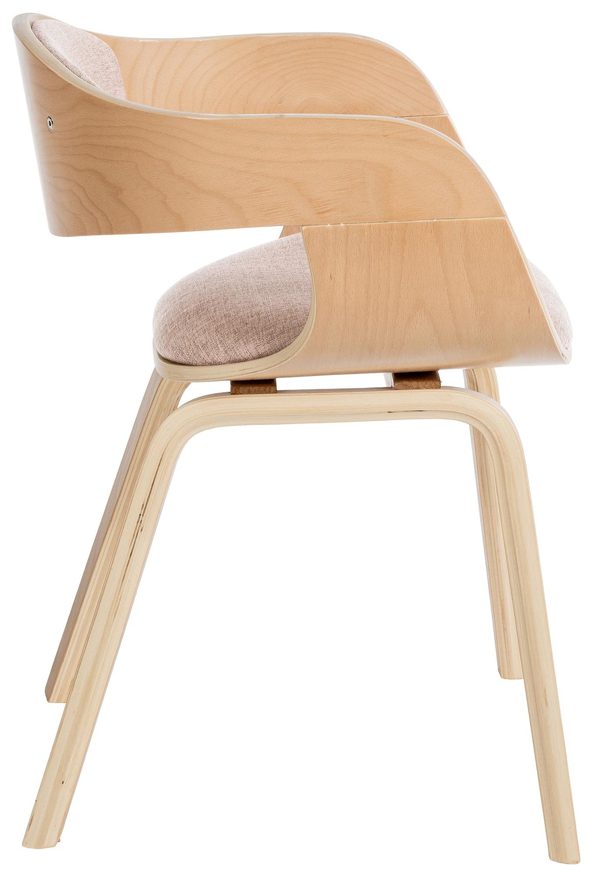 Bezoekersstoel Kingston Stof natura/creme natura/creme
