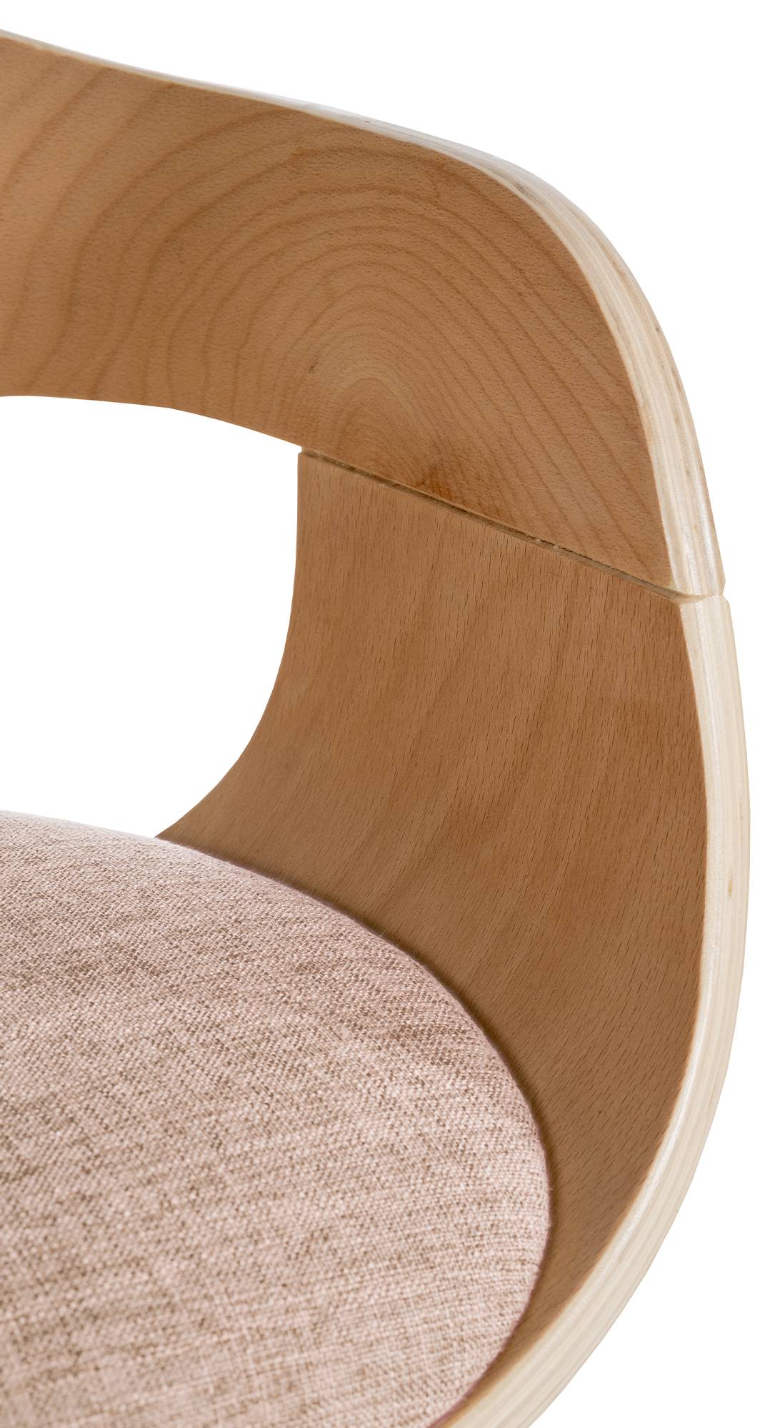 Bezoekersstoel Kingston Stof natura/creme natura/creme