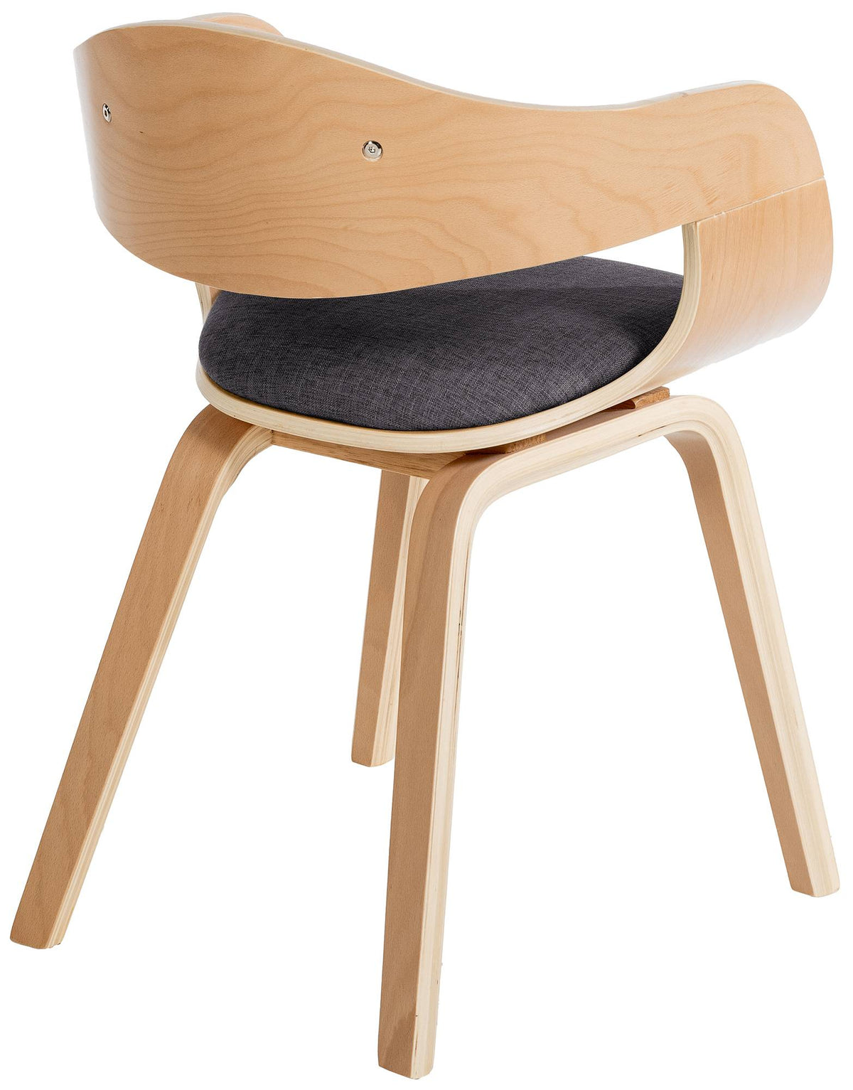 Set van 2 Kingston eetkamerstoelen Stof natura/licht grijs natura/hellgrau